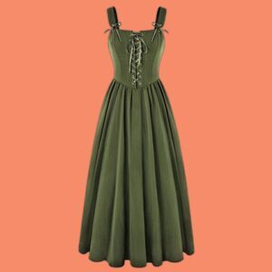 NWT Scarlet Darkness Cottagecore Corset  Renaissance Sleeveless Dress Size L